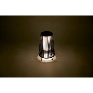 Solar-LED-Dekoleuchte Aviano Schwarz Warmweiß 35 cm x 21 cm x 21 cm