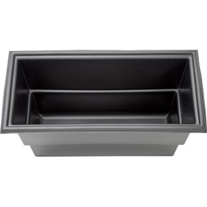 Rechteckige Oase Teichschale PE, 38x78x45cm, ideal für kleine Wasserbecken im Garten.