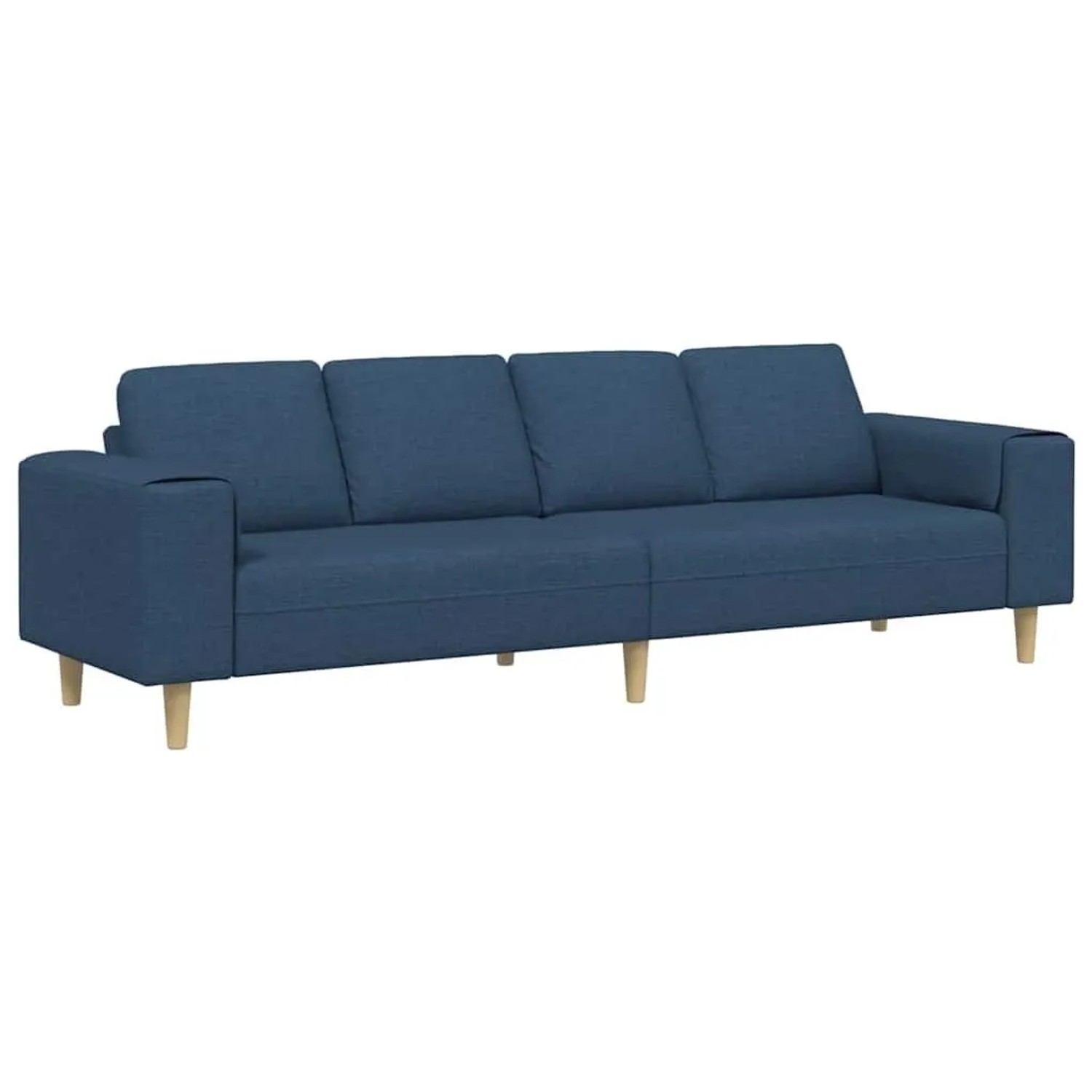 Thumbnail - vidaXL Wohnzimmer Couch Blau 250 x 77 x 76 cm Polyester 3335088