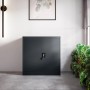 Jan Nowak Metallschrank Klein BEATA 93 x 90 x 40 cm Anthrazit_6