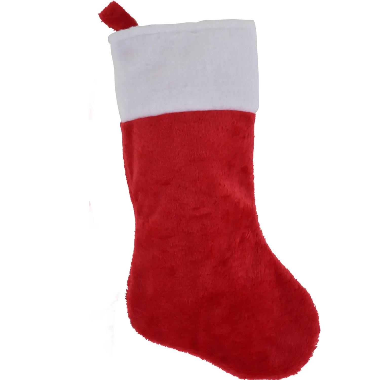 Weihnachtsstrumpf Polyester 43 mm x 23 mm x 2 mm Rot-Weiß