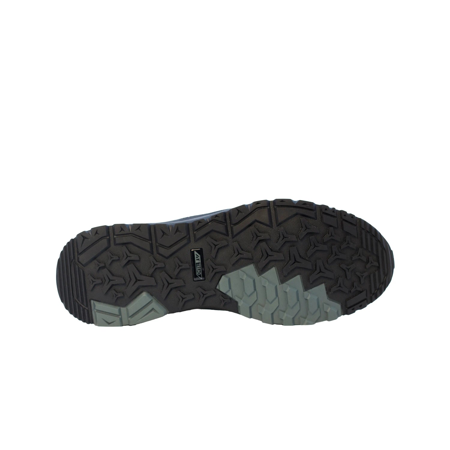 Sohle des schwarzen New Balance Speedware S1 P Sicherheitsschuh Gr. 40 mit rutschhemmendem Profil.