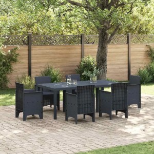 vidaXL Gartentisch Anthrazit 200 x 100 x 73 cm Poly-Rattan 871688