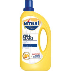 Emsal Voll-Glanz Bodenpflege, 1000ml Flasche, für glänzende und saubere Böden.