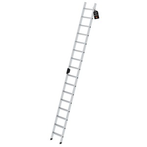 PROREGAL Stufen-Anlegeleiter mit 16 Stufen aus Aluminium, ohne Traverse.