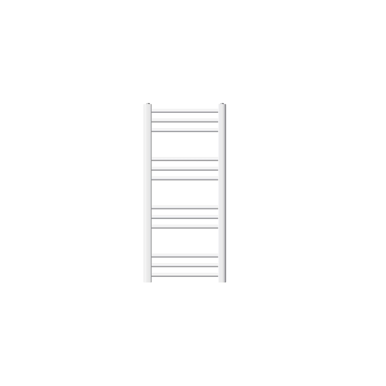LuxeBath Sahara Badheizkörper 400x800 mm Weiß Gebogen Seitenanschluss günstig online kaufen