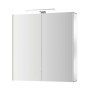 Jokey Spiegelschrank Alu-LED, 65 cm breit, mit Aluminiumrahmen und integrierter Beleuchtung.