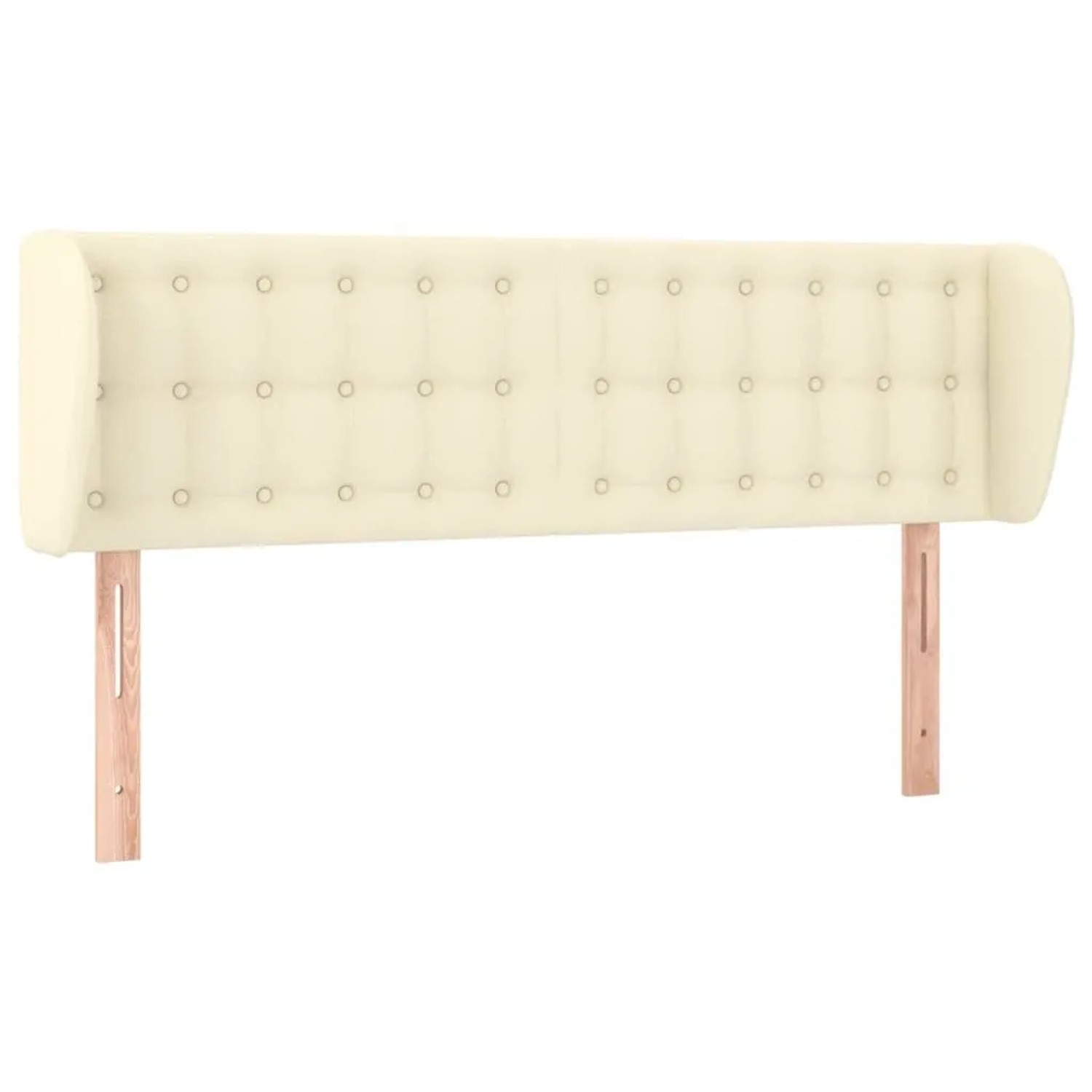 vidaXL Kopfteil mit Ohren Creme 147x23x78/88 cm Kunstleder 3117236