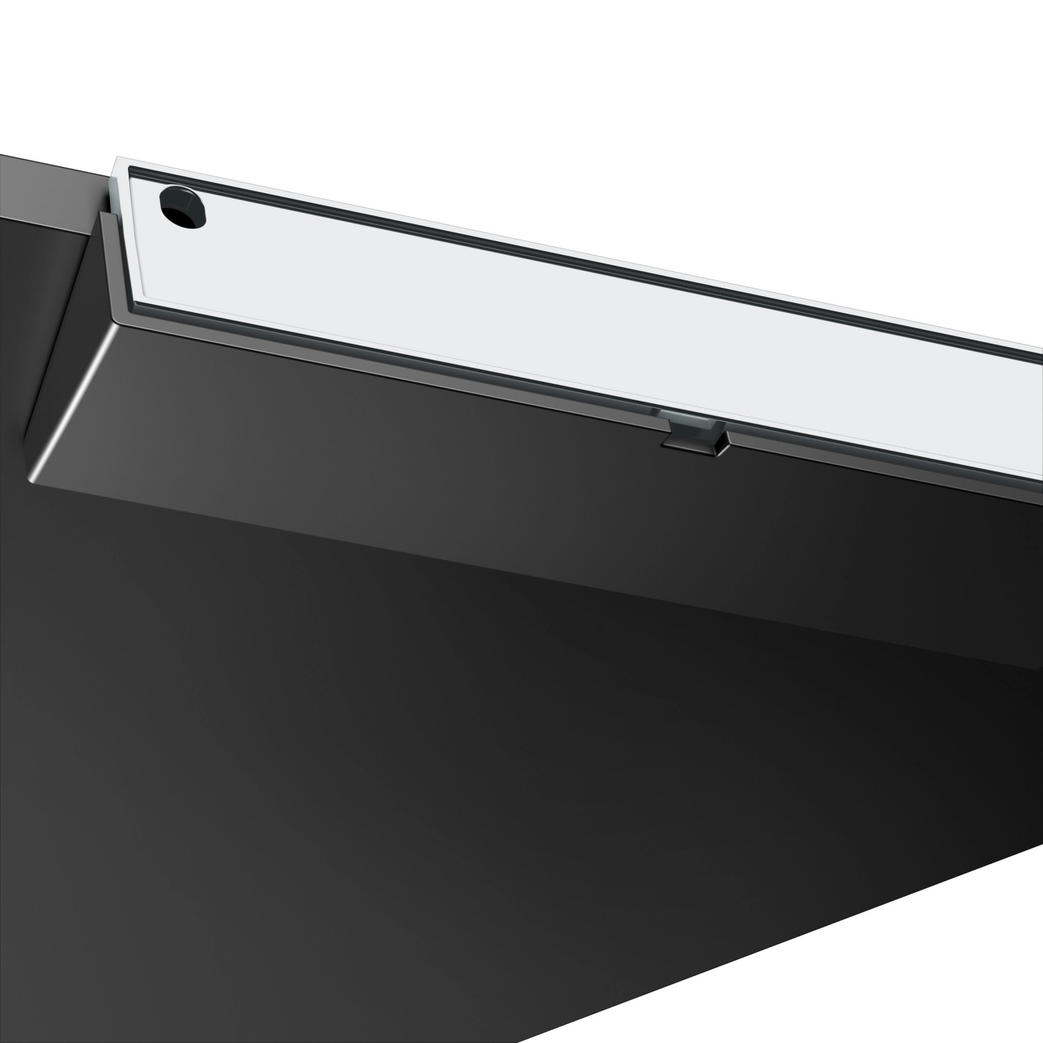 Keuco Eckduschablage Rose, schwarz-matt, zur Montage in der Dusche oder im Bad.