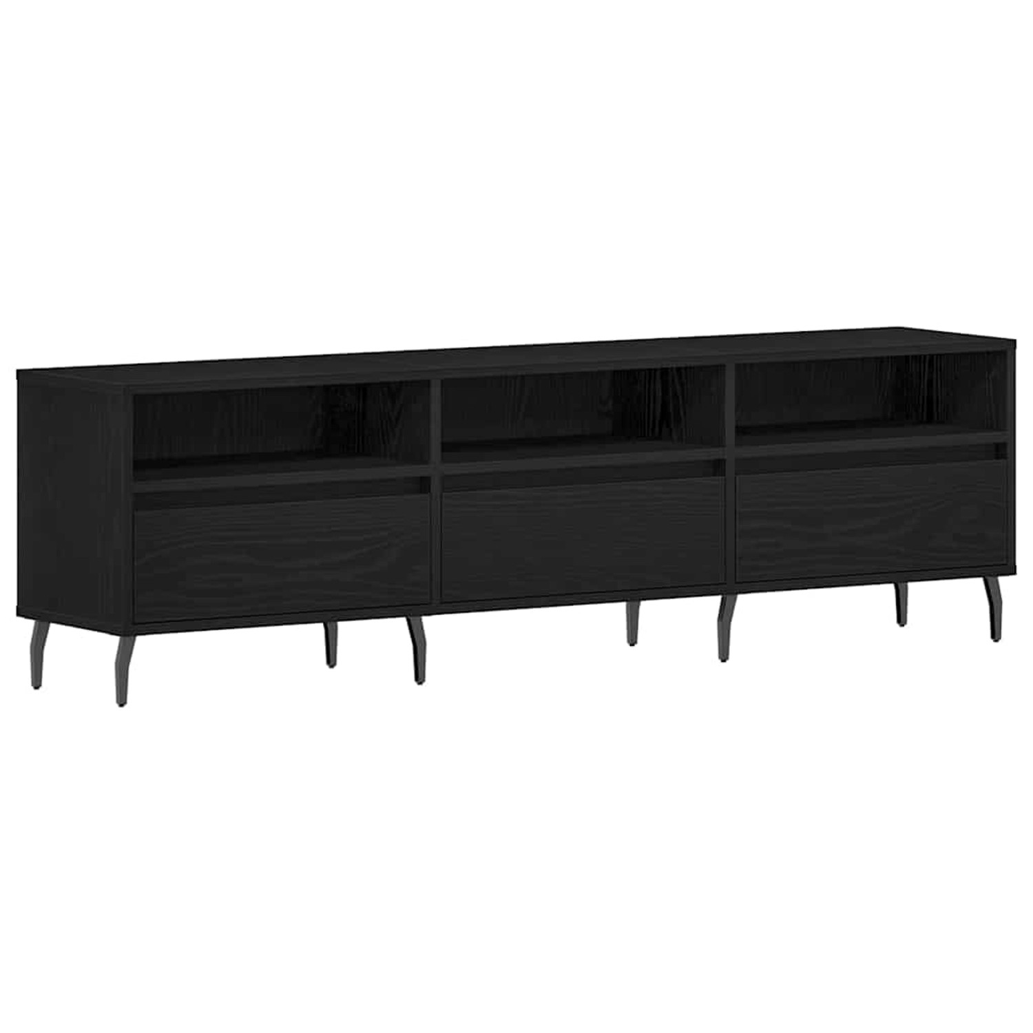 vidaXL TV-Schrank Schwarz Eichen-Optik 150 x 30 x 44,5 cm 862879 günstig online kaufen