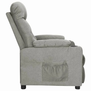 vidaXL Relaxsessel Hellgrau Stoff 339082