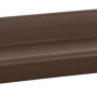 Brauner Florus Pflanzkasten-Untersetzer Universal, 40 cm, aus recyceltem Kunststoff.