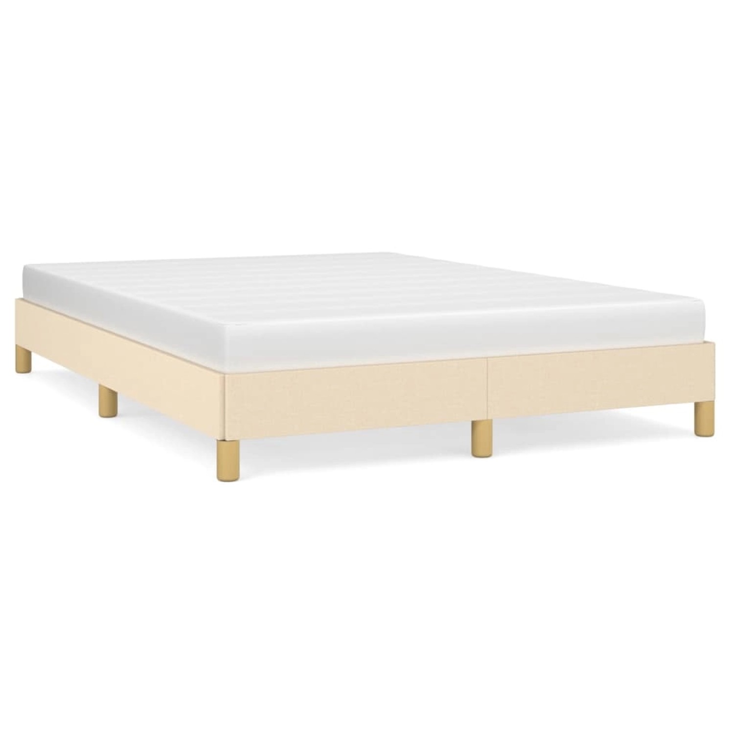 vidaXL Bettgestell ohne Matratze Creme 160x200 cm Stoff 346831 günstig online kaufen