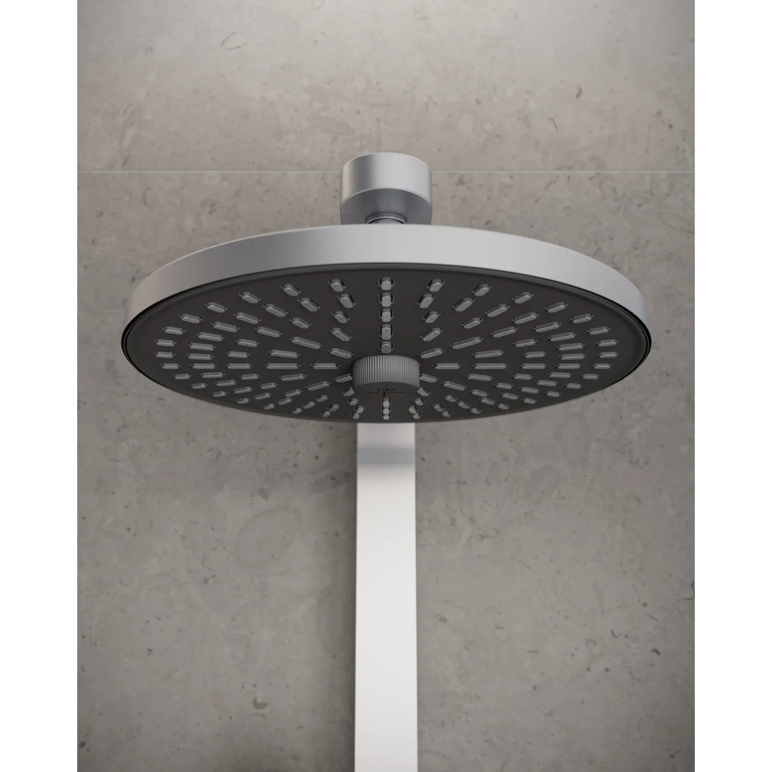 Ideal Standard Kopfbrause Silver mit 2 Funktionen und Regendusche, Ø 26 cm.