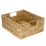 HMF 37243-S4 Aufbewahrungskorb Korb Geflochten Wasserhyazinthe Seegras Kallax Halbes Fach 30x34x15cm_2