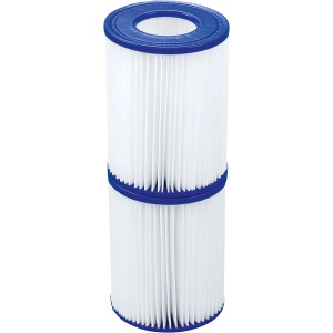 Bestway Pool Filterkartusche Typ II, 2er-Set für sauberes Poolwasser.