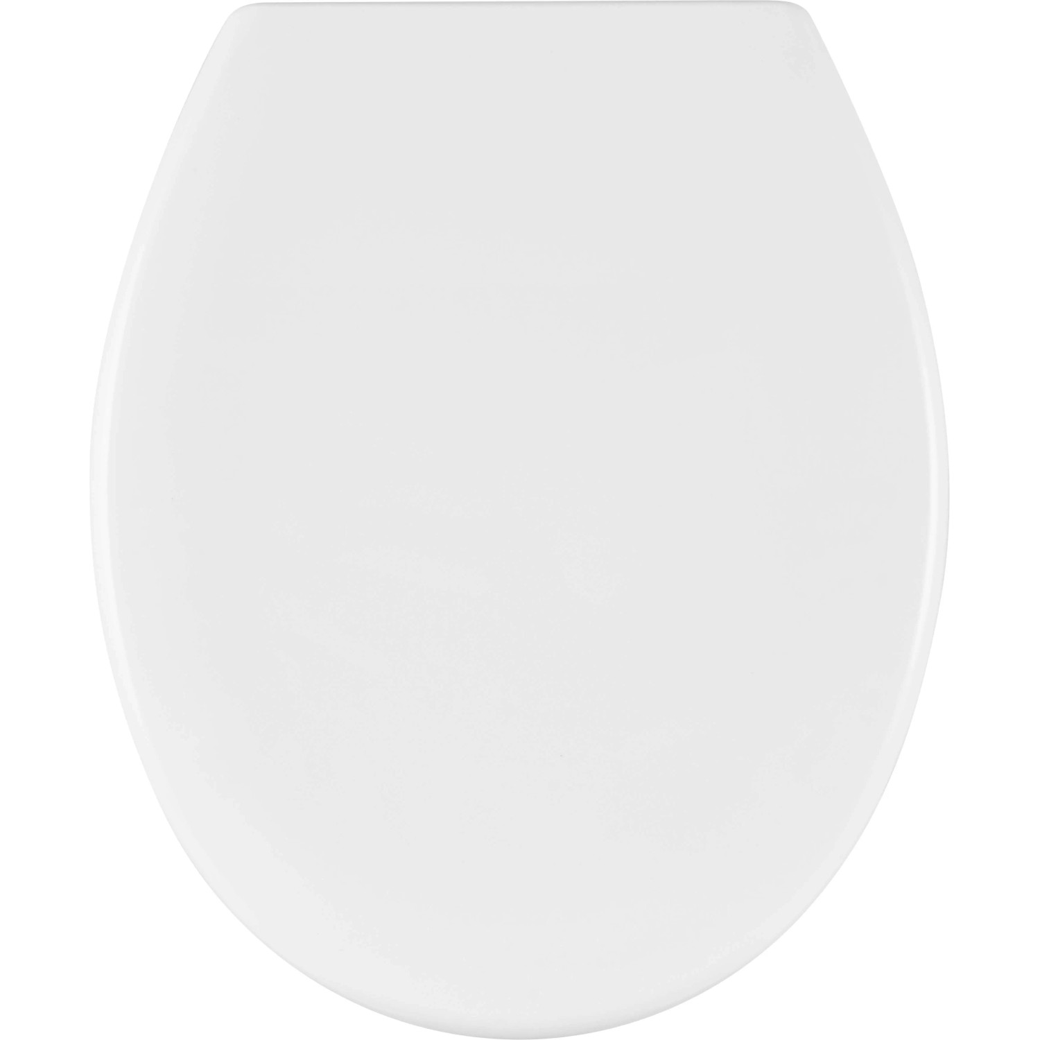 Weißer baliv WC-Sitz Jaru aus Duroplast mit Absenkautomatik, Aufsicht.