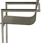 Grauer Garden Pleasure Freischwinger Sienna, 4er-Set. Moderner Hängesessel mit Edelstahlgestell und ergonomischer Form.