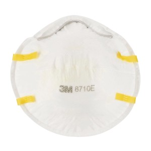 3M Maske 8710E für Handschleifen, FFP1 Atemschutzmaske mit anpassbarem Nasenbügel.