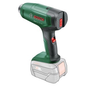 Bosch Akku-Heißluftgebläse EasyHeat 18V-500 (ohne Akku) in Grün und Schwarz.