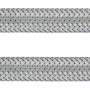 Flexibler Winkel-Anschlussschlauch, 14,9 mm (G 3/8) x 1000 mm, aus Edelstahl.