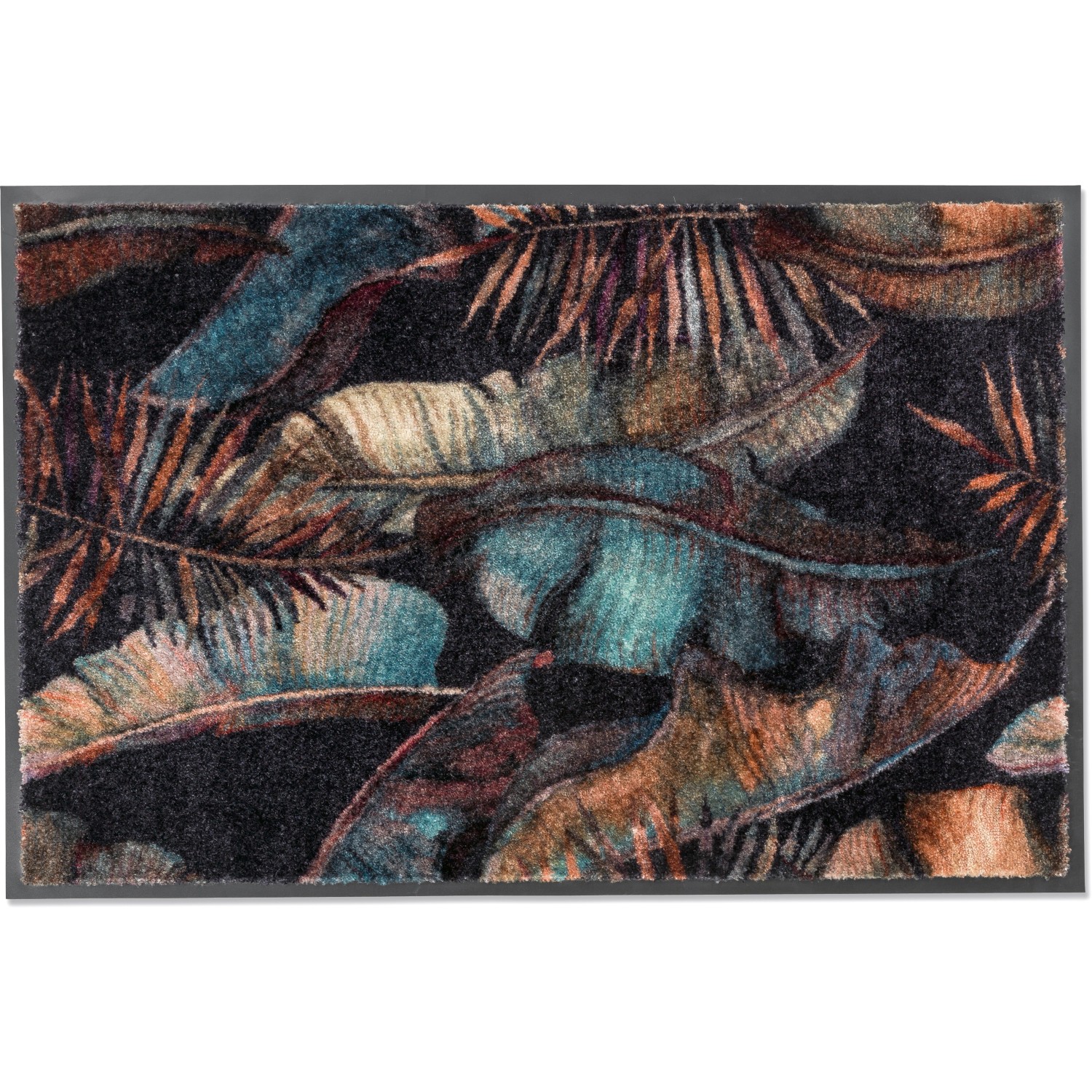 Schöner Wohnen Sauberlaufmatte Miami Jungle 50 cm x 70 cm Anthrazit