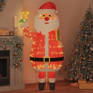 vidaXL Weihnachtsmann mit 200 LEDs Warmweiß 100 x 180 cm Stoff 42018967