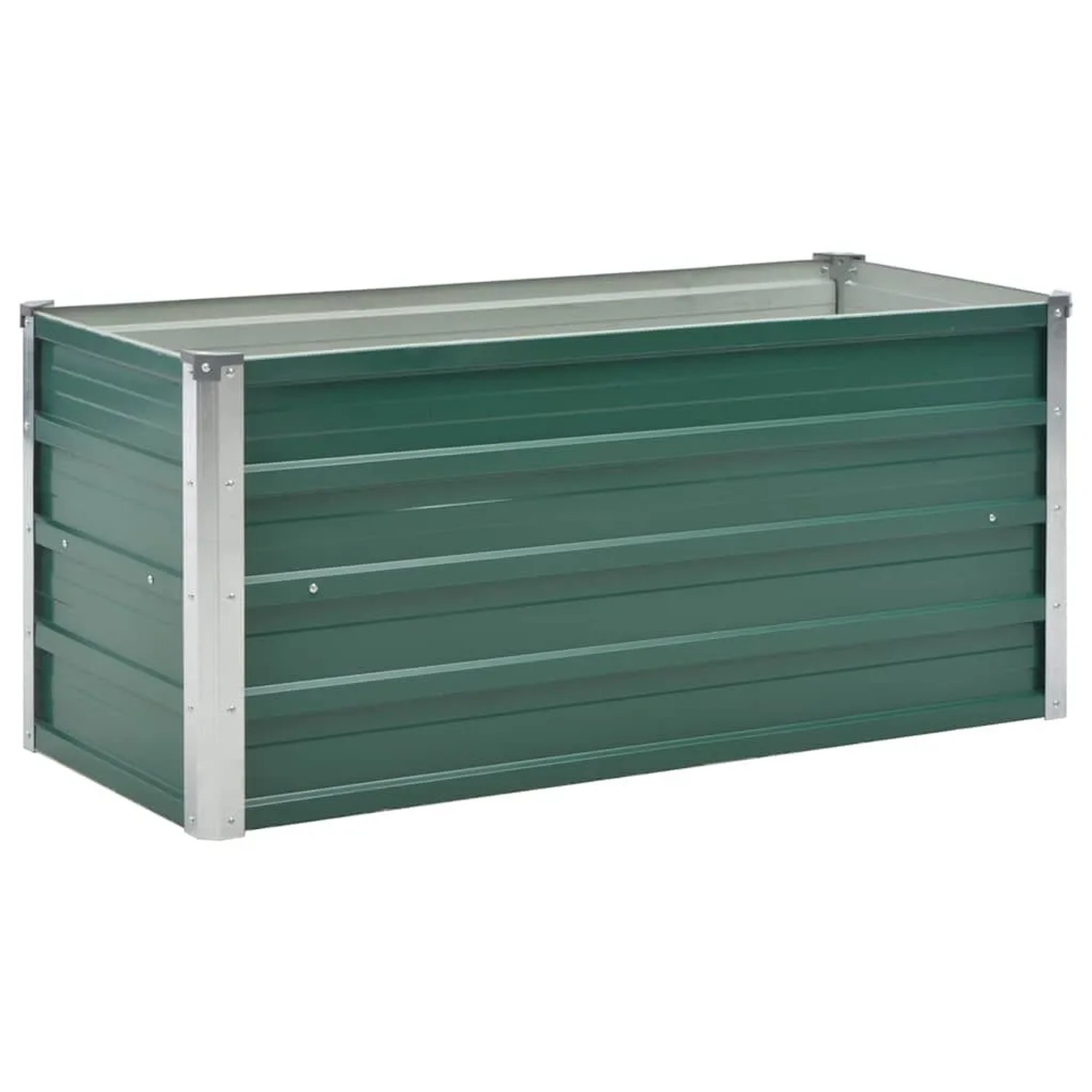 vidaXL Garten-Hochbeet Verzinkter Stahl 100x40x45 cm Grün 44855