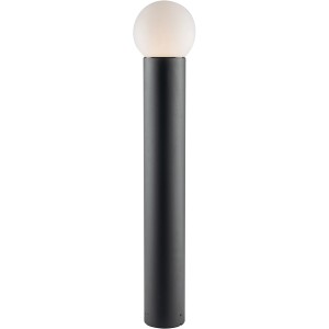 Eco-Light Wegeleuchte Skittle, 65x150 cm, Anthrazit. Klassische Außenleuchte mit runder Kugel.