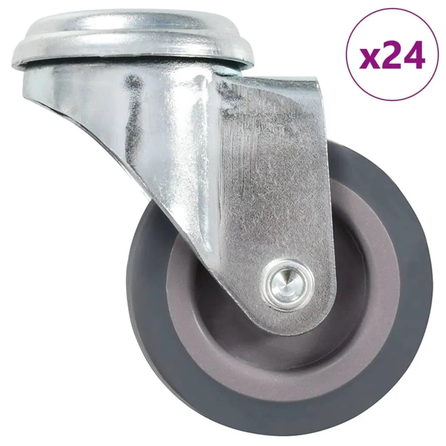 vidaXL 24 Stk Lenkrollen mit Bolzenloch 50 mm 277844