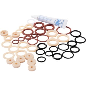KÖRO Dichtungsset, 45-teilig, für Armaturen, inklusive Armaturenfett. Verschiedene Größen und Farben.