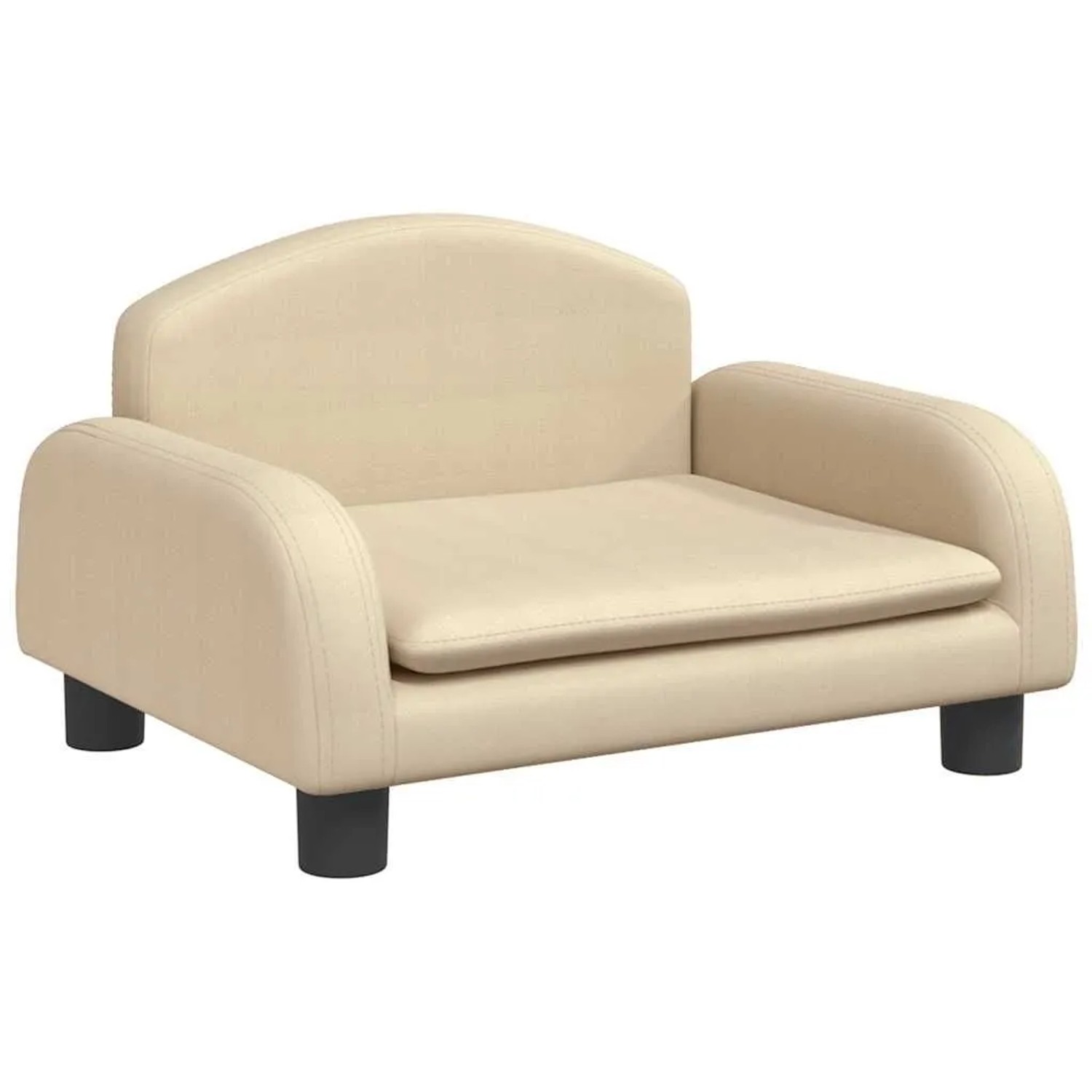 vidaXL Kindersofa Creme 50x40x30 cm Stoff 3196368