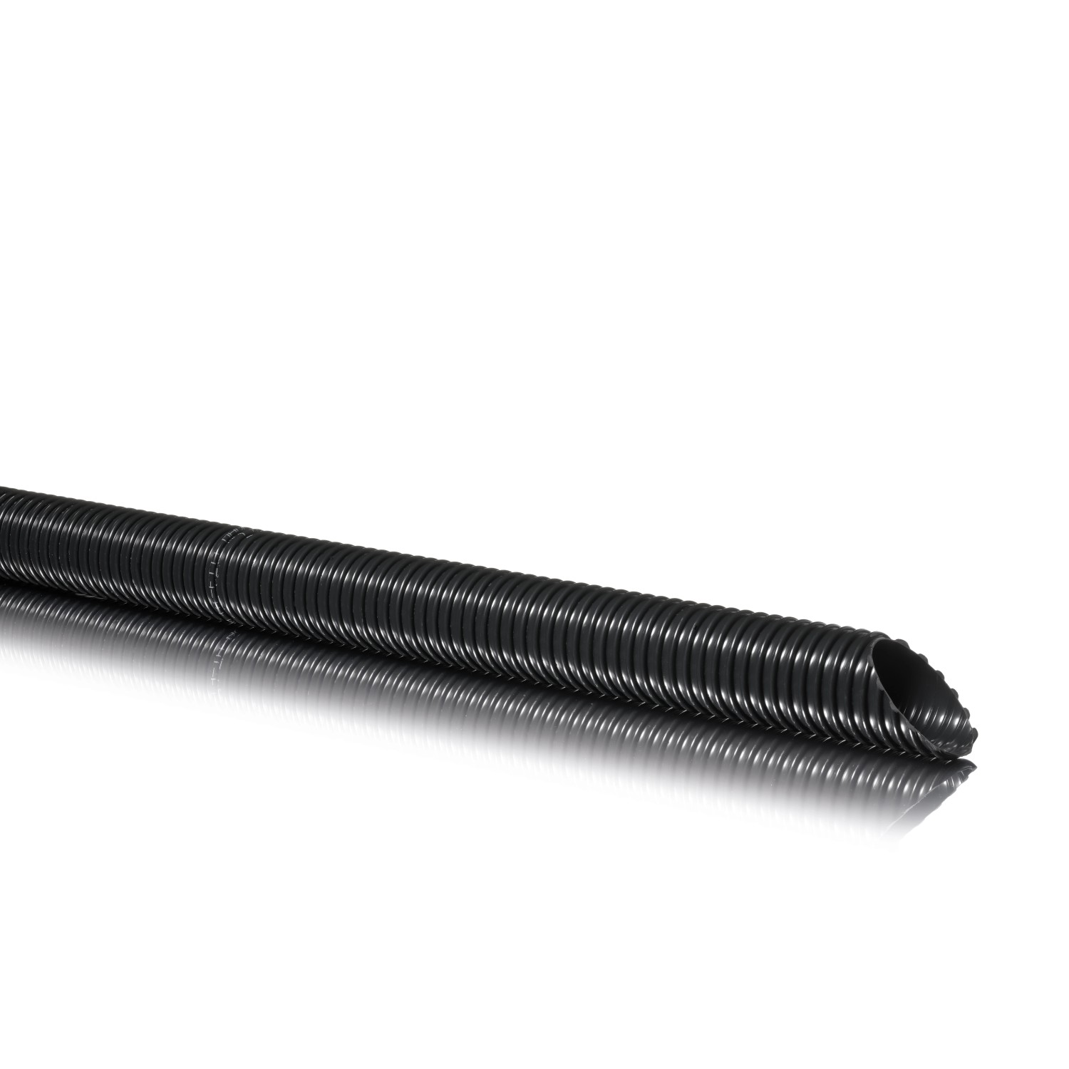 Schwarzer Fitt Teichschlauch, Ø 40 mm, flexibel und robust für Gartenteiche.