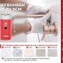 PROREGAL Diamant Bohrkronenaufsatz 28 mm für Fliesen, Glas, Stein; geeignet für Winkelschleifer.