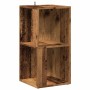 vidaXL Eckregal Altholz-Optik 33x33x67 cm Holzwerkstoff 856718