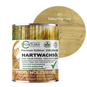 Dose Contura Hartwachsöl Colorline Farblos für Holz, Parkett und Möbel.