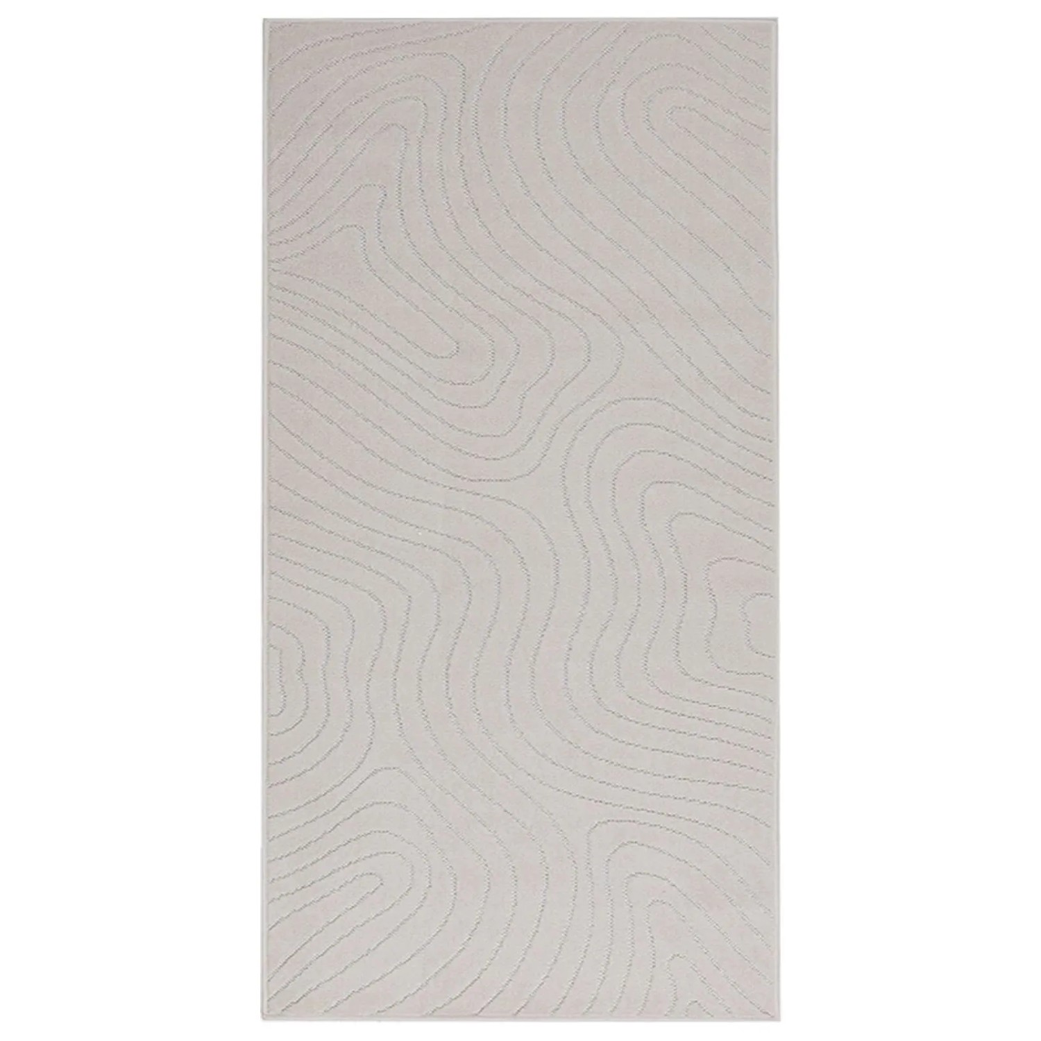 vidaXL Bereichsteppiche PALMERAS Creme 150 x 80 cm Polyester 42022622