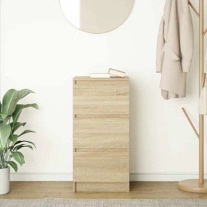 vidaXL Sideboard Sonoma-Eiche 37,5x35x76 cm Holzwerkstoff 861726