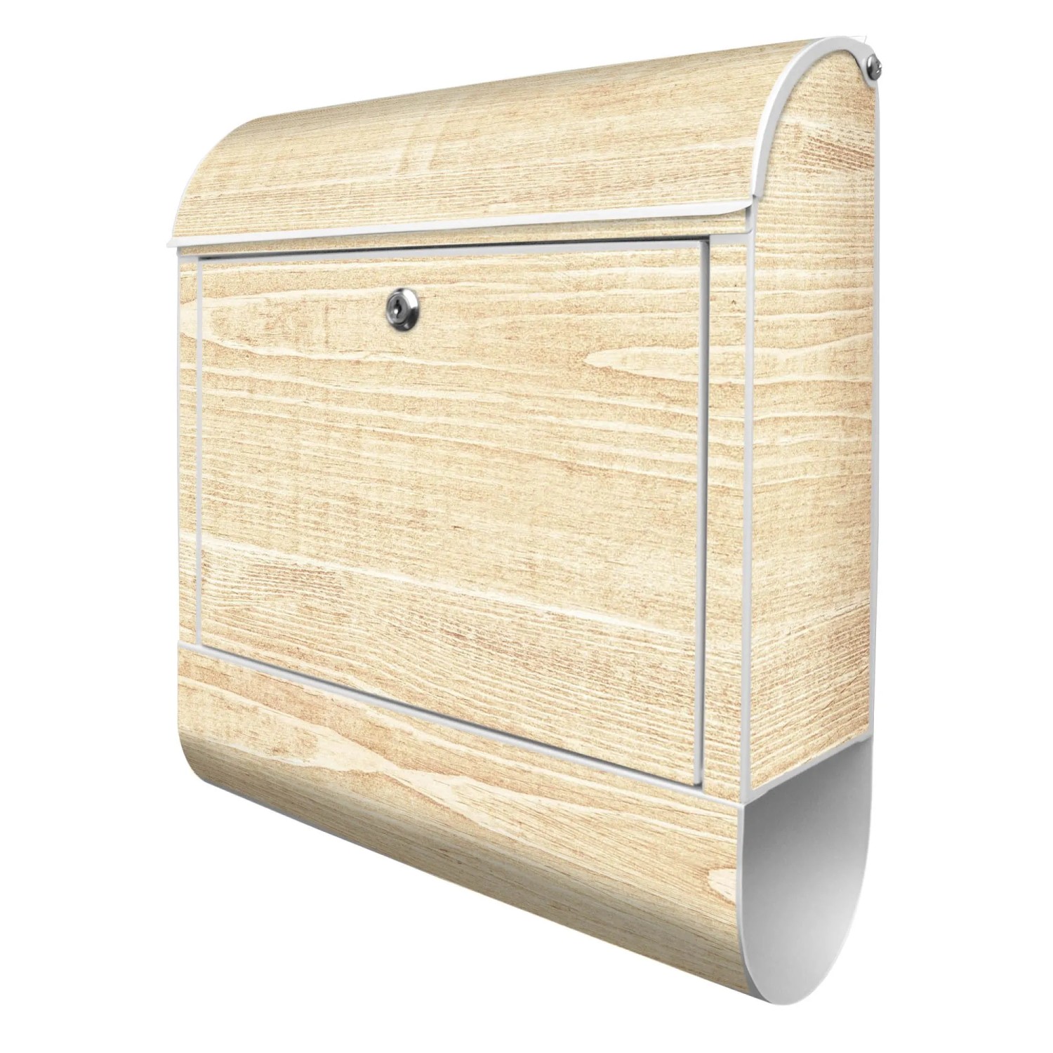 Banjado Design Briefkasten Weiß Pulverbeschichtet 39x47x14cm 2 Schlüssel Mi günstig online kaufen