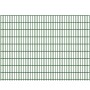 Moosgrüne Doppelstabmatte 6/5/6 mm, 250x183 cm, für Gartenzäune.