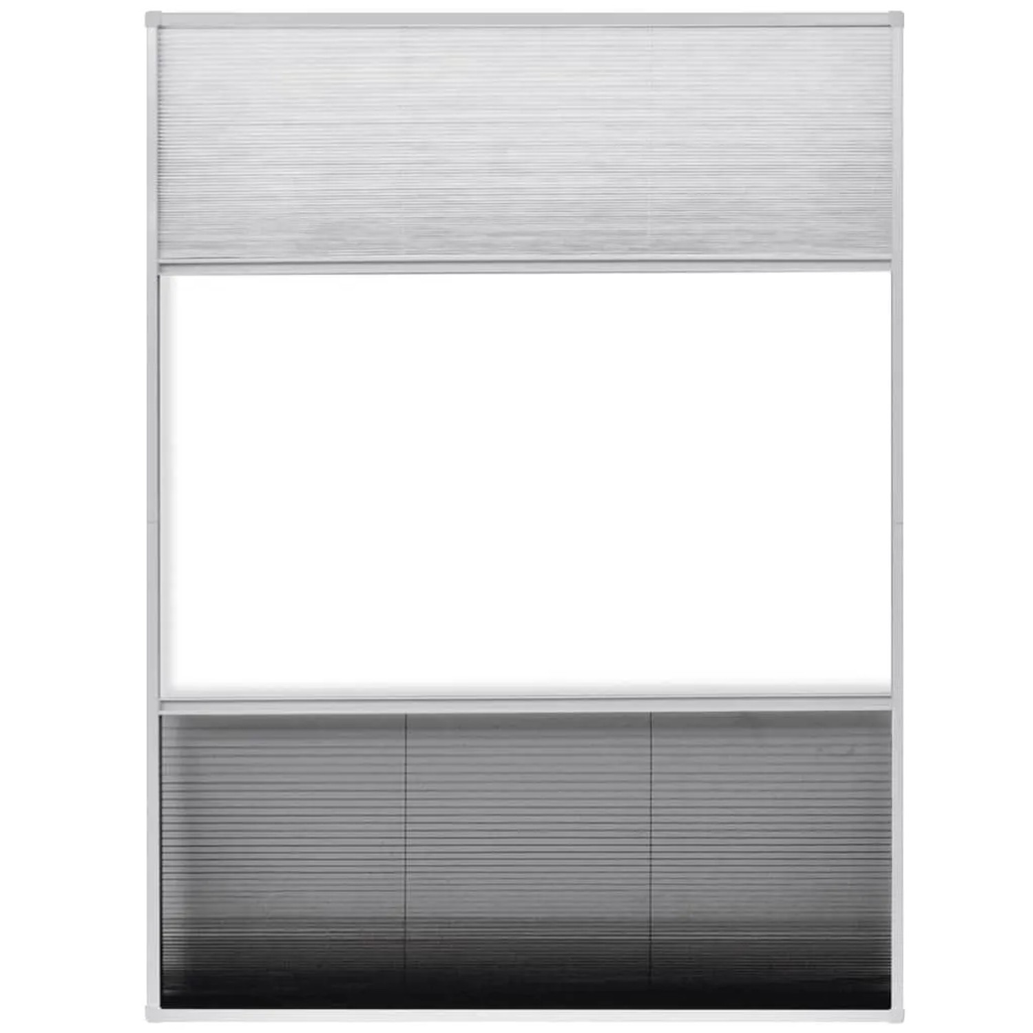 vidaXL Insektenschutz-Plissee für Fenster Jalousie Aluminium 60x80 cm 142615_5