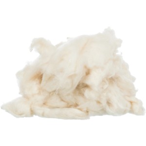 Trixie Nistmaterial Kapok Creme, weiche Faser für Nestbau von Hamster und Vögel.