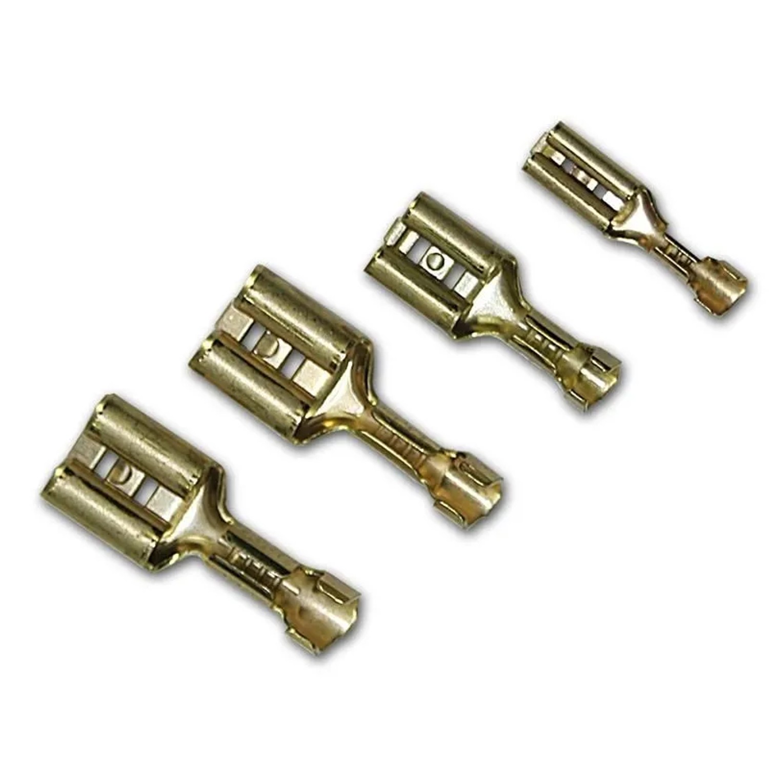 BLANKO 40er Set Flachsteckhülsen Unisoliert Kabelschuhe