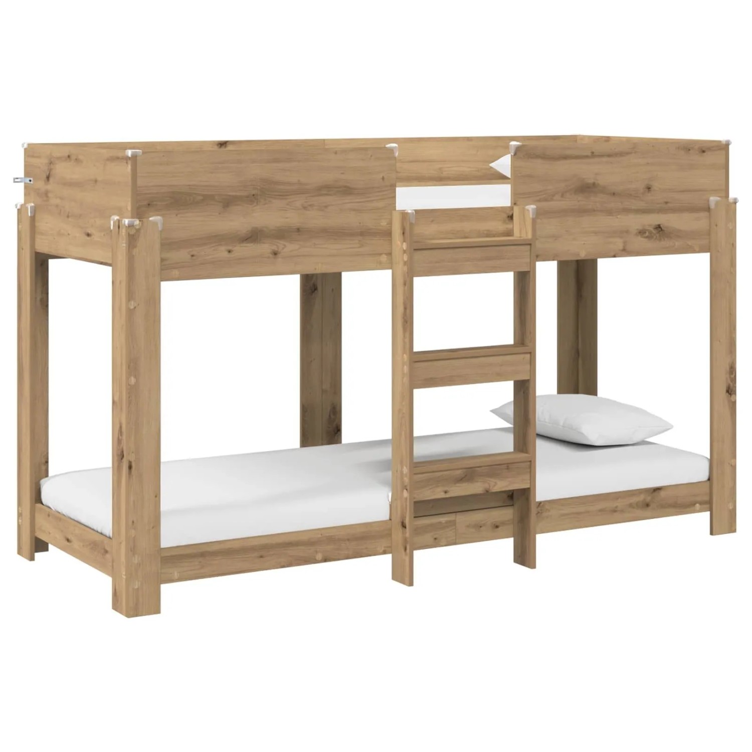 vidaXL Etagenbett für Kinder Artisan-Eiche 75 x 190 cm Holzwerkstoff 3410546