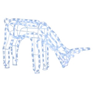 vidaXL LED-Silhouette Rentier Kaltweiß 73x31x45 cm 343304