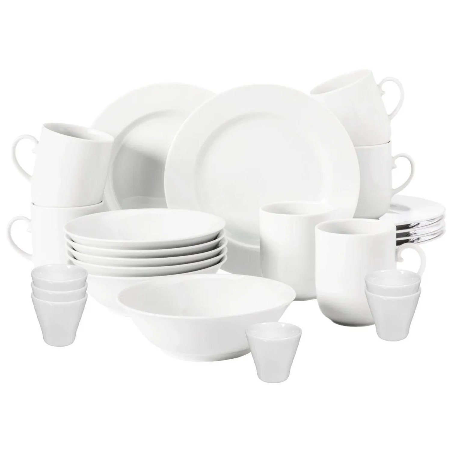 Seltmann Weiden Rondo Liane Weiß Frühstücks-Set 24-teilig