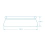Skizze Bestway Fast Set Pool, Ø 396x84cm, Rundpool mit Maßangaben.