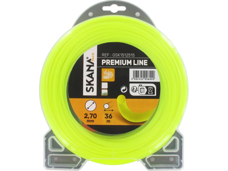 Skana Premium-Mähfaden Rundprofil Ø 2,7 mm x 36 m Gelb kaufen bei OBI 