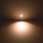 Runder, dimmbarer Philips LED-Einbauspot Dive in Nickel, warmweißes Licht.