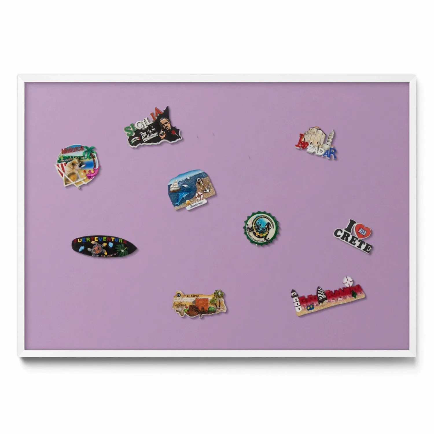 Tulup Magnettafel Magnetpinnwand Metall für Urlaubsmagnete Pastellviolett 1 günstig online kaufen